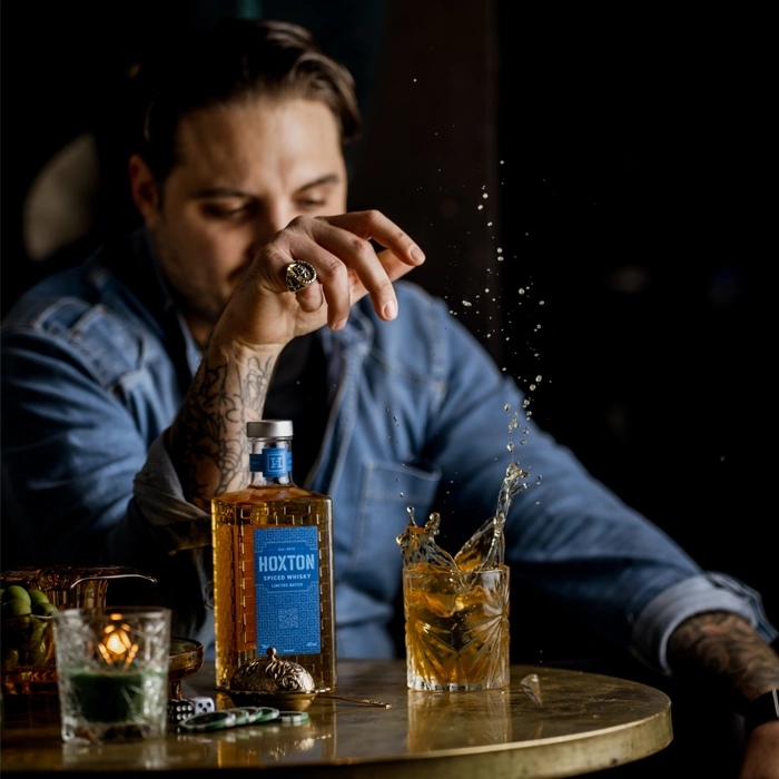 Gerry Calabrese with Hoxton Spiced Whisky
