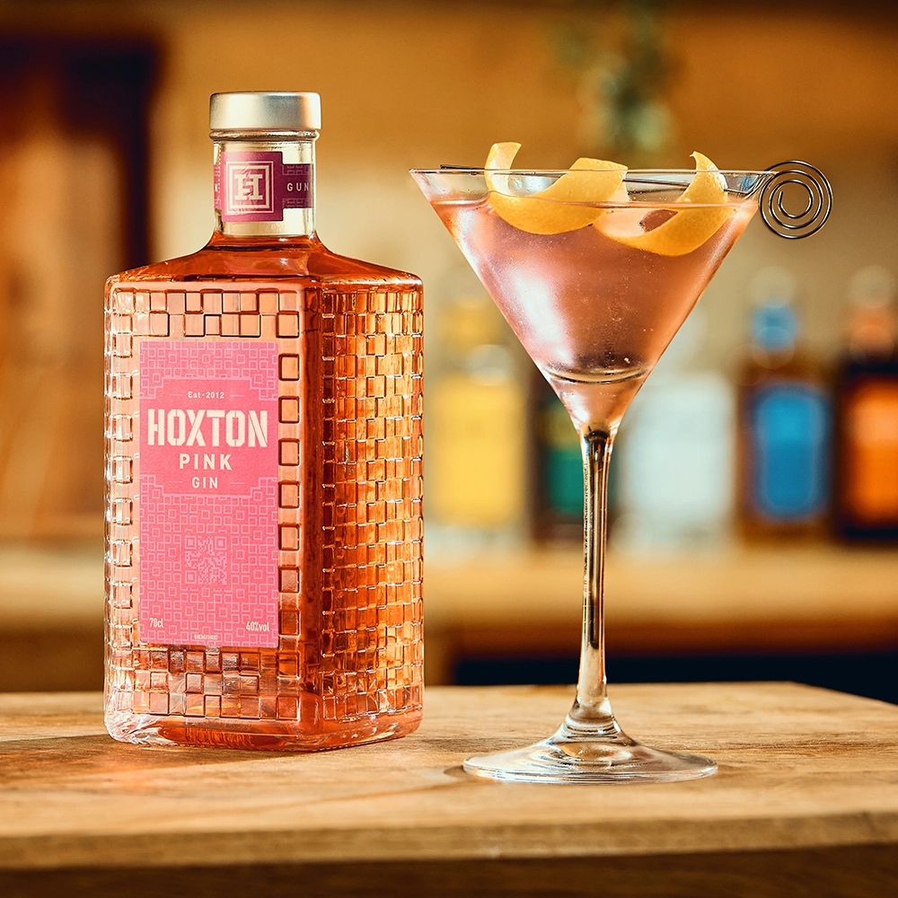 Hoxton Pink Gin - Rosehip & Gunpowder Tea Pink Martini